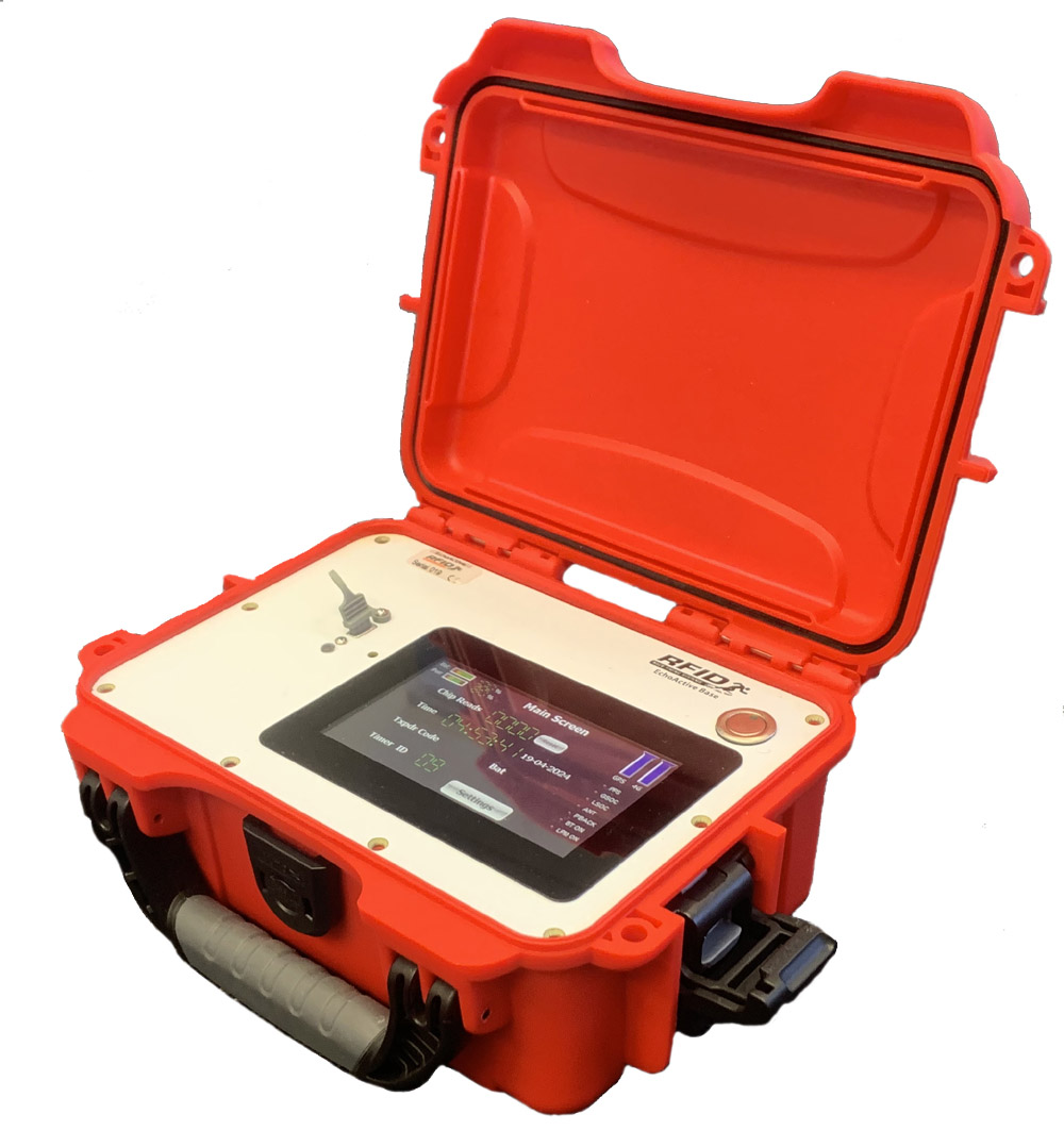 EchoActive base unit, active only, on its main screen